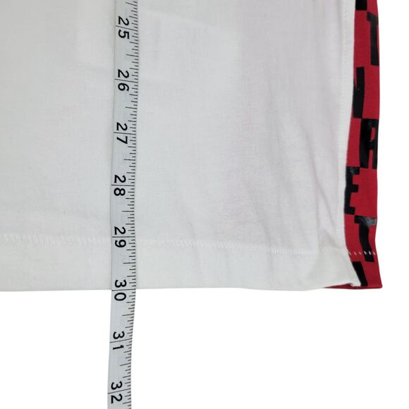 True Religion Men's Side Paneled Logo Tee T-Shirt White Red Cotton size XL NWT - Picture 8 of 8